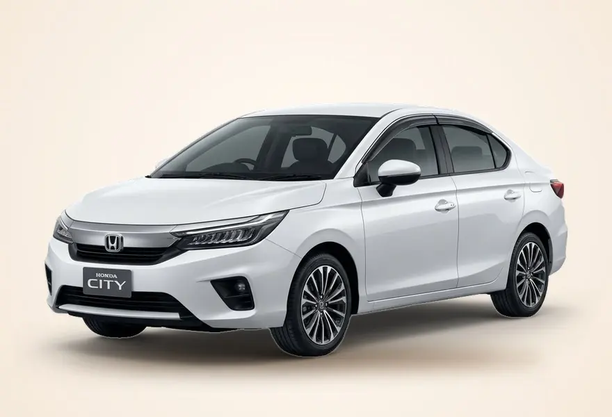 Honda City Turbo Sedan, three-quarter front view